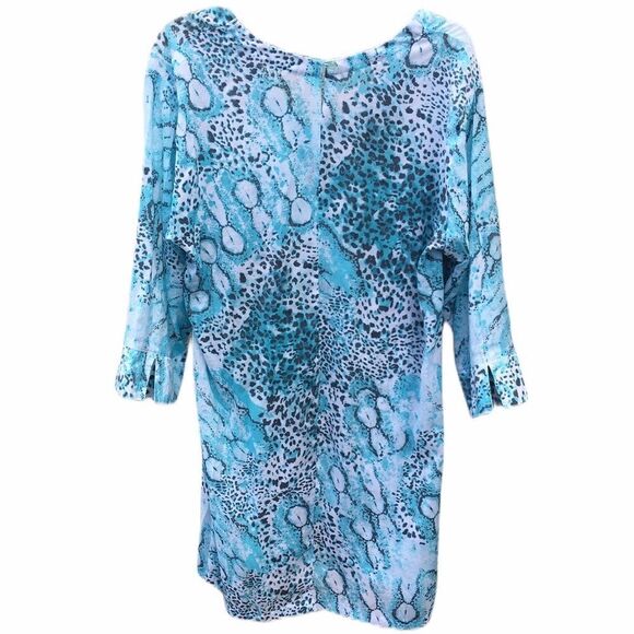Le Lomes Animal Print tunic/cover up - Picture 2 of 8